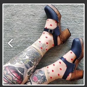 Lotta From Stockholm Navy Highwood Clogs 40/9